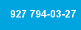 927 794-03-27